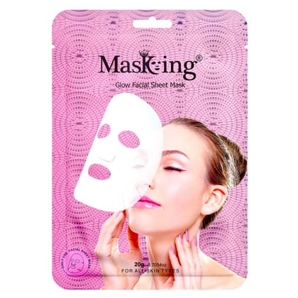Sheet mask for glowing skin - Glow Facial Sheet Mask for Skin Brightening and Lightening Suitable All Skin Type Pack of 01 (20g Each) Sheet mask for glowing skin - Glow Facial Sheet Mask for Skin Brightening and Lightening Suitable All Skin Type Pack of 01 (20g Each)