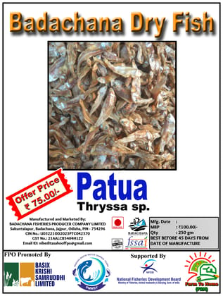 Patua | Thryssa sp. | Badachana Dry Fish | 250gm