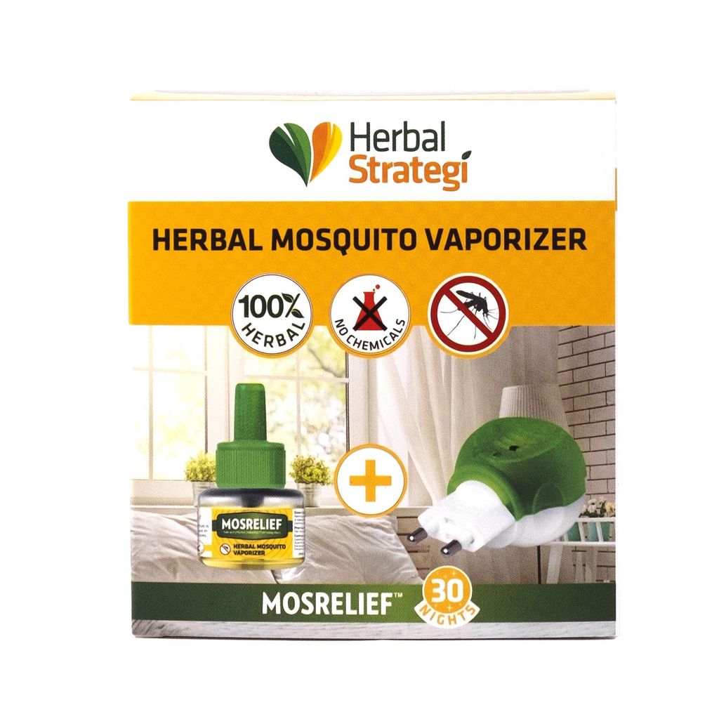 Herbal Strategi Mosquito Vaporizer 40 ML with Machine
