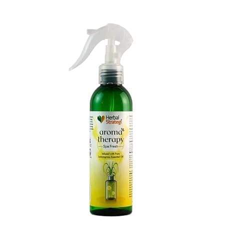 Herbal Strategi - Lemongrass Aroma Therapy - Spa Fresh - 200ml | Infused with Pure Lemongrass Essential Oil | 100% Pure and Undiluted. No additives or Fillers| Long Lasting | Non Toxic, Safe No side effects | Kid & Pet friendly | Cruelty free Vegan