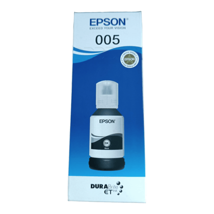 Boost Your EcoTank Printing: Genuine Epson 005 Black Ink Bottle (120ml) - Compatible with M1100, M1120, M1140, M1170, M1180, M2110, M2120, M2140, M2170, M3140, M3170, M3180