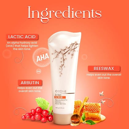 Ozone D-tan Scrub (100gm)