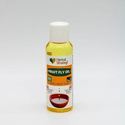 Herbal Strategi Fruit Fly Repellent Oil 50 ML | 100% Herbal |Unique blend of plant extracts & Herbal oils |No chemicals, Non-Toxic & Eco friendly, No side effects |