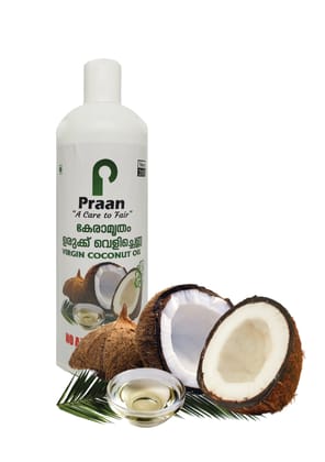 Praan Virgin Coconut Oil Hot Pressed | 500 ml Praan Virgin Coconut Oil Hot Pressed | 500 ml