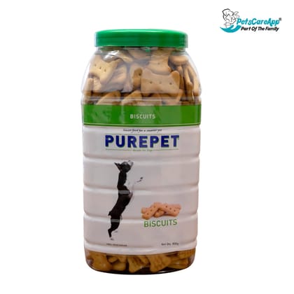 Purepet Biscuit 100% Veg Flavour, Dog Treats 800gm