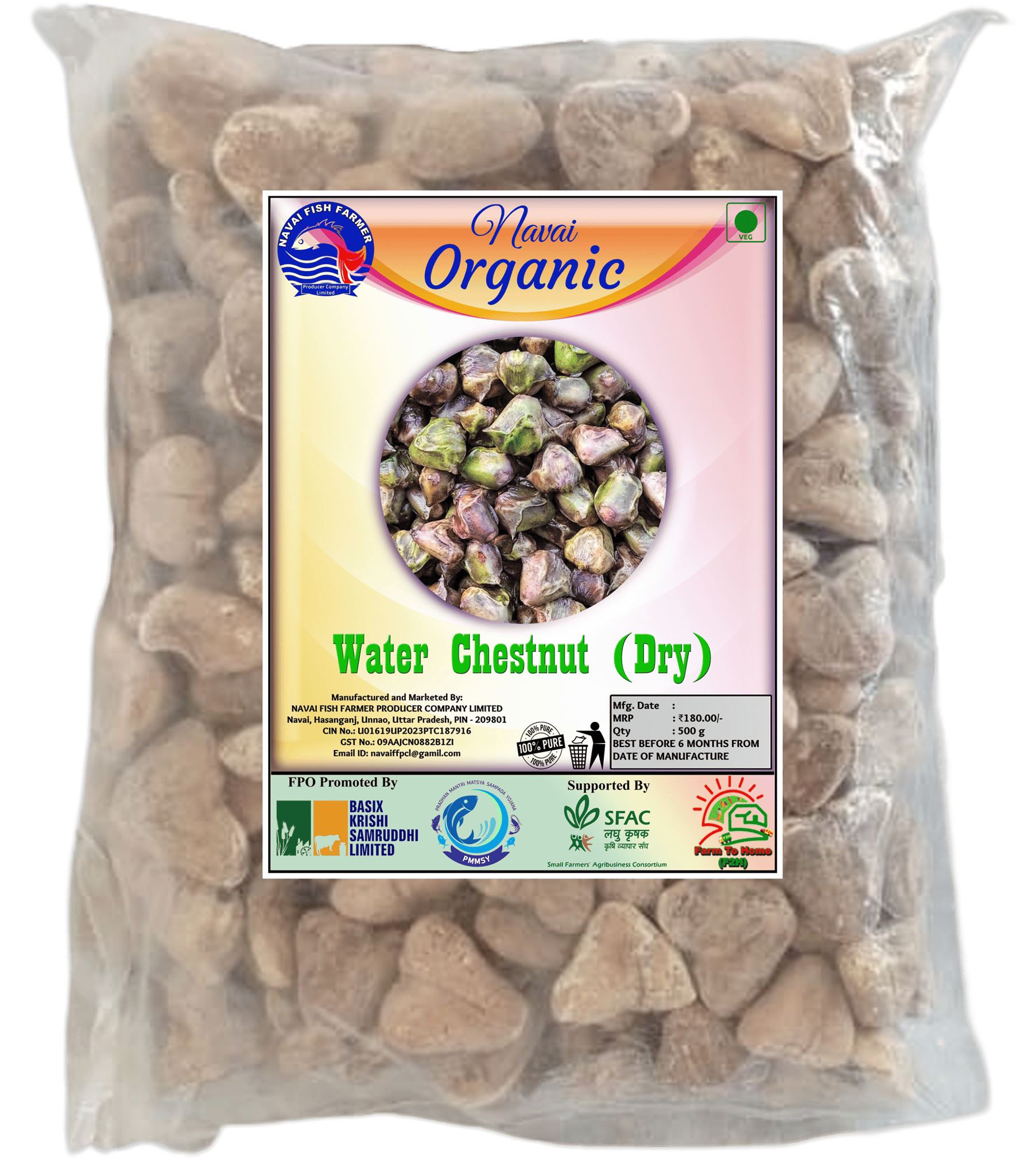Navai Organic Water Chestnut (Dry) | 500gm