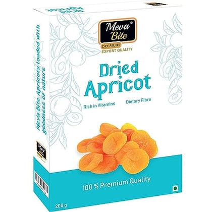 Mevabite Dried Apricot 200g,Premium Soft & Jumbo Seedless Apricot Sun-dried Goodness Food