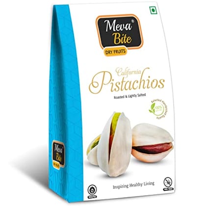 MEVABITE Roasted and Salted Organic Pistachios Hut Box Pack