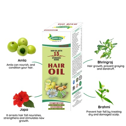 Ayurvedic Hair Oil Remove Dandruff Shiny Strong and Long Hair For Men & Women (Pack of 1x100ML)