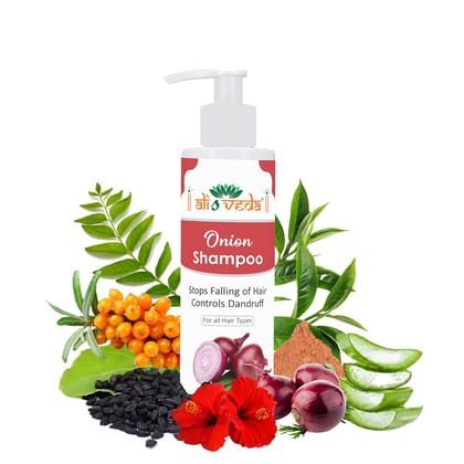Ayurvedic Onion Shampoo, Stop Falling of Hair, Controls Dandruff, Healthy Hair, Nourishment of Your Hair, 200 ml Pack of 1