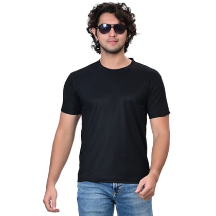 T-SHIRT Half Sleeve Round Neck Tee | Black