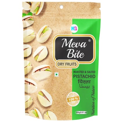 MEVABITE Roasted and Salted Organic Pistachios - 200g, Irani Pastachios