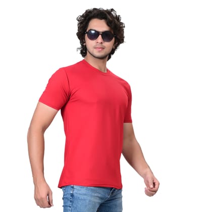 T-SHIRT Half Sleeve Round Neck Tee | Red