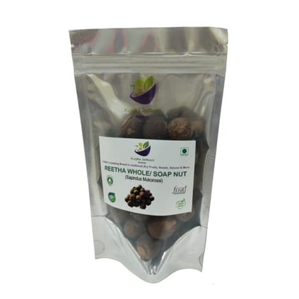 Kunjika Jadibooti Dried Whole Reetha | Dried Raw Whole Reetha Nuts Aritha Herbal Soap Nuts (100 GM)