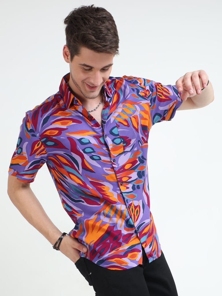 Prism Streak Half Sleeves Shirt