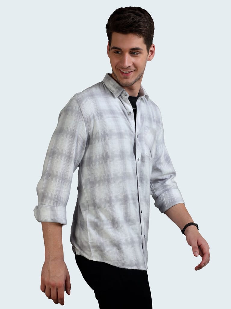 Dapper Checkpoint Full Sleeves Overshirt