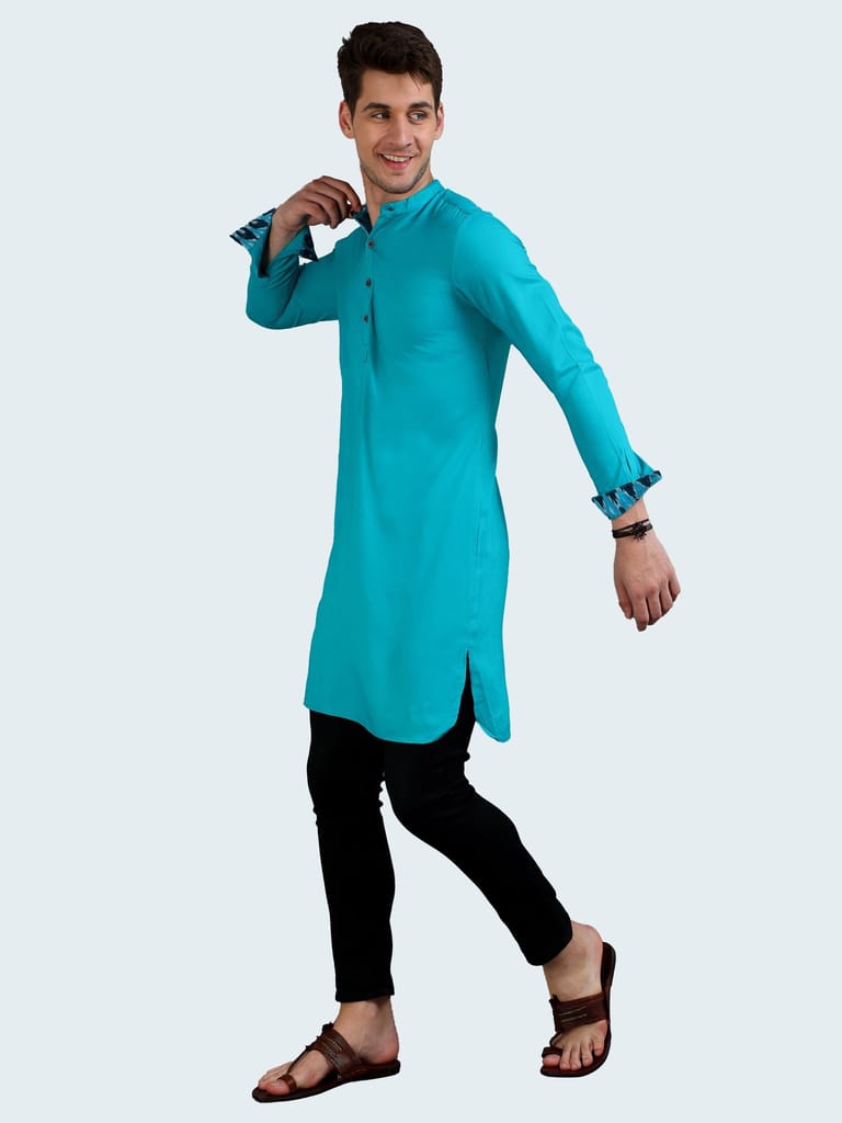 Ocean Gems Mens Long Kurta