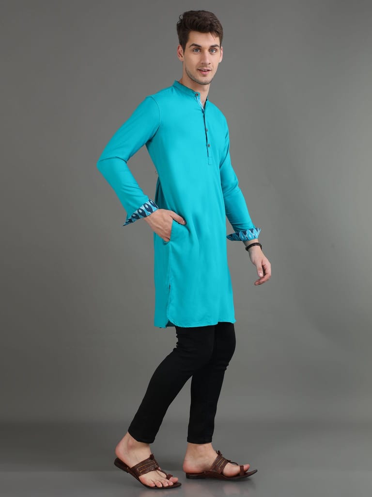 Ocean Gems Mens Long Kurta