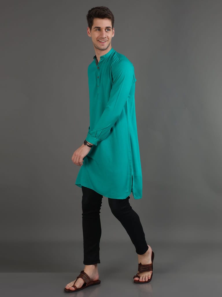 Winter Mint Long Kurta