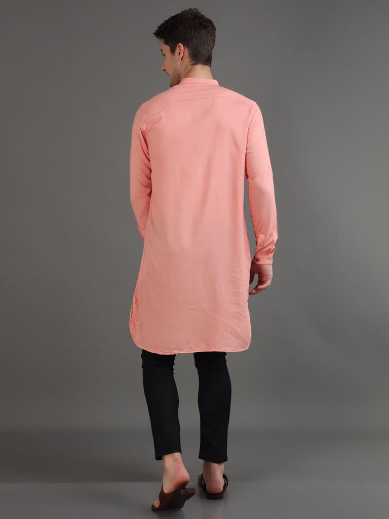 Neo-Peach Long Kurta