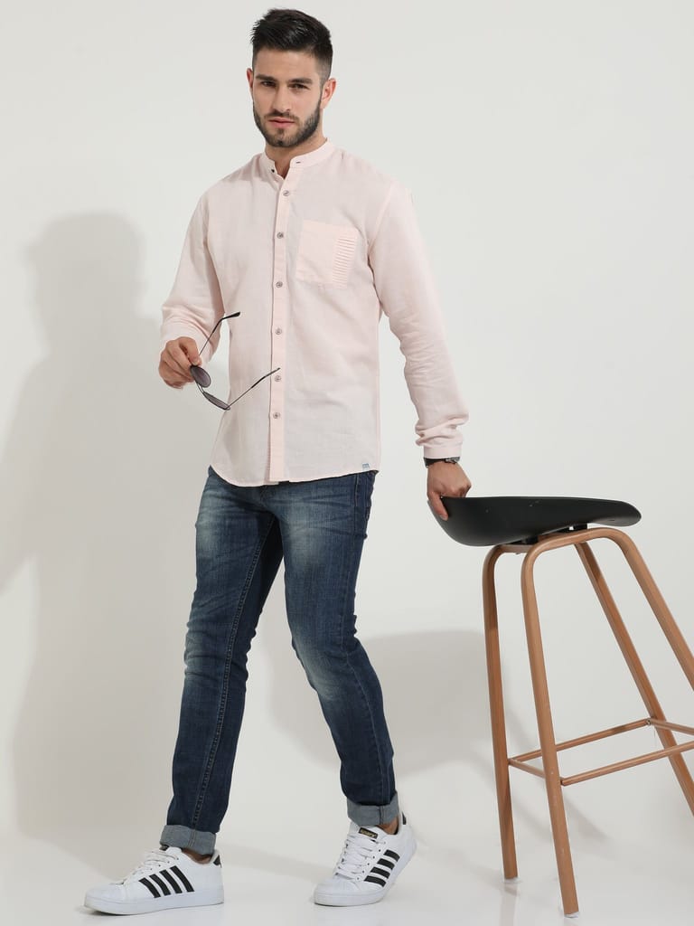 Quartz Mod Pink Linen shirt