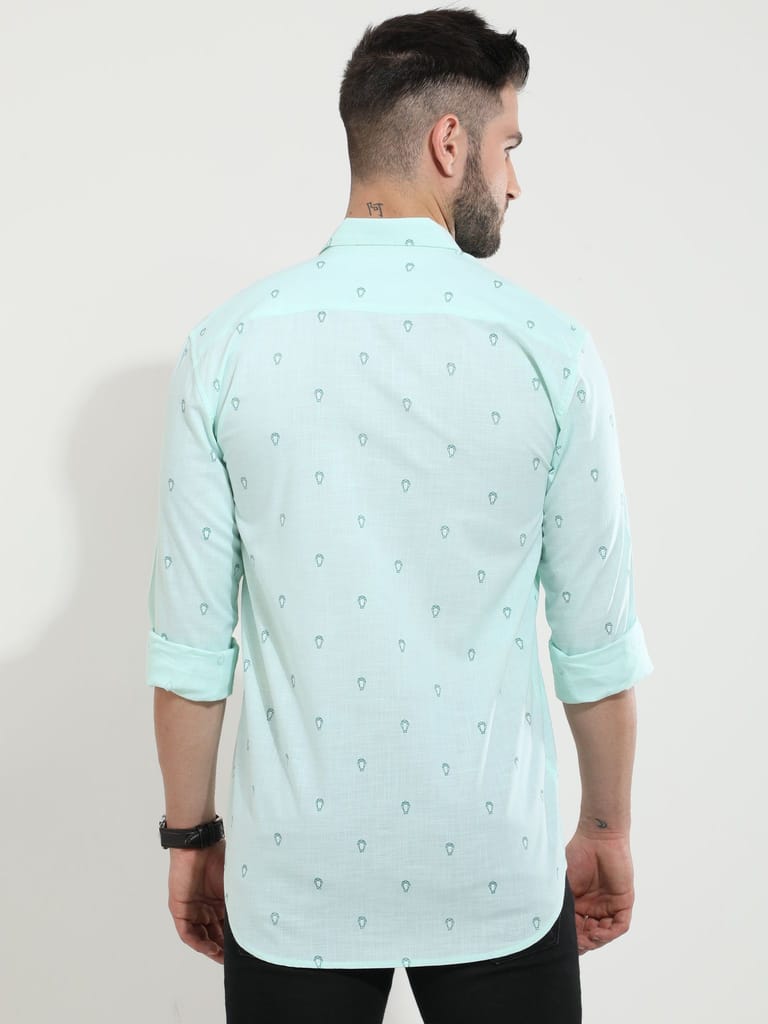 Naive Mint Linen Shirt