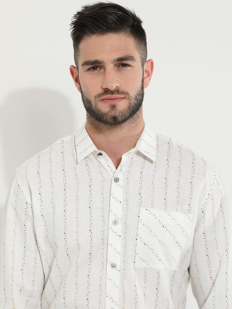 Bubble-Buzz White Shirt