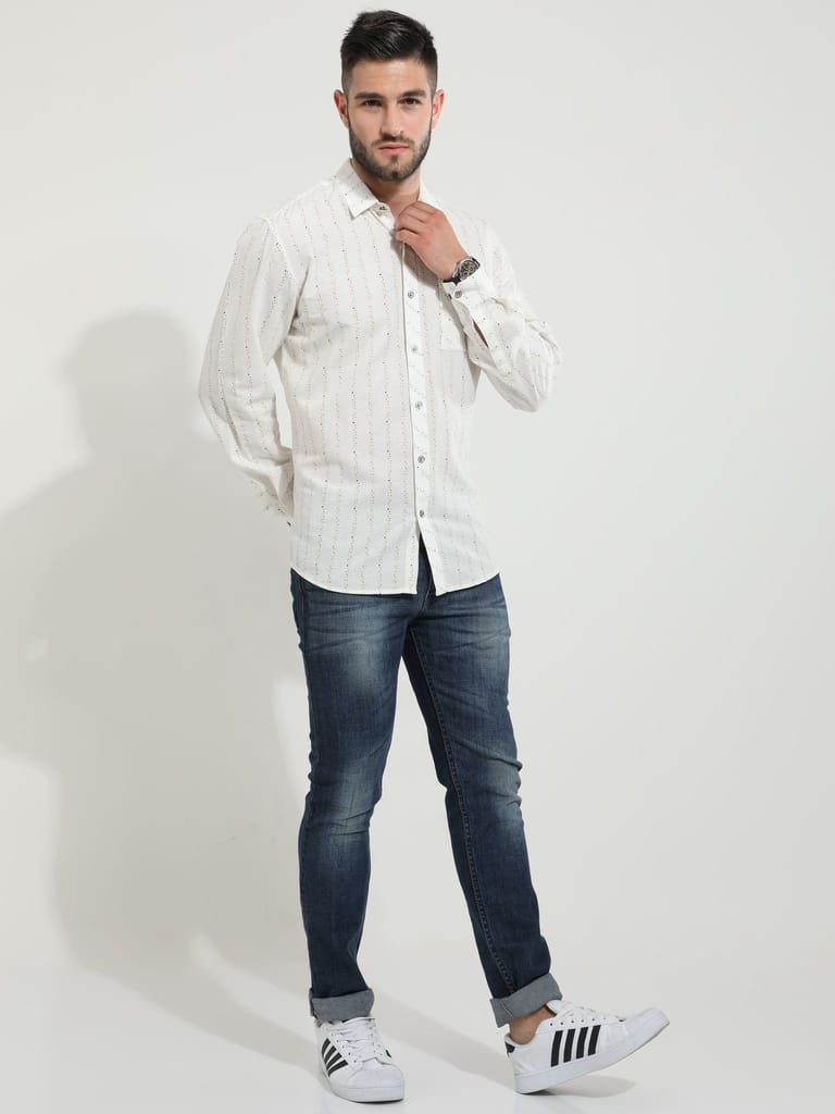 Bubble-Buzz White Shirt