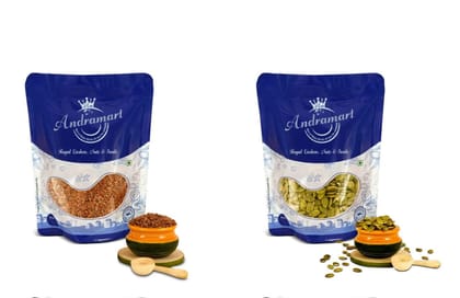AndraMart  Raw Flax and Pumpkin mixed combo seeds 1000 gm