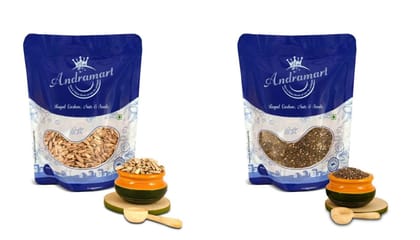 AndraMart  Raw Sunflower and Chia  mixed combo seeds 1000 gm