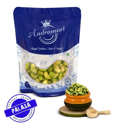 AndraMart  Solitaire Green  Chilli Cashews 100 gm | Kaju  | Munthiri | Masala Kaju