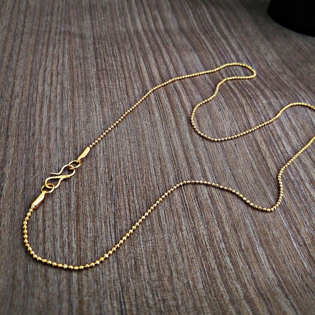 Lucky Jewellery Designer Gold Plated Long Chain Necklace for Men & Women (38-A3C-2434-G22)