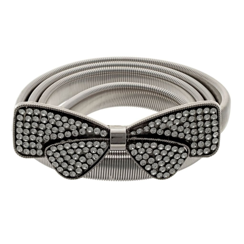 Lucky Jewellery Designer Silver Plated Kamarband White Rhinestone Waist Belt Udyanam Kamar Patta For Girls And Women