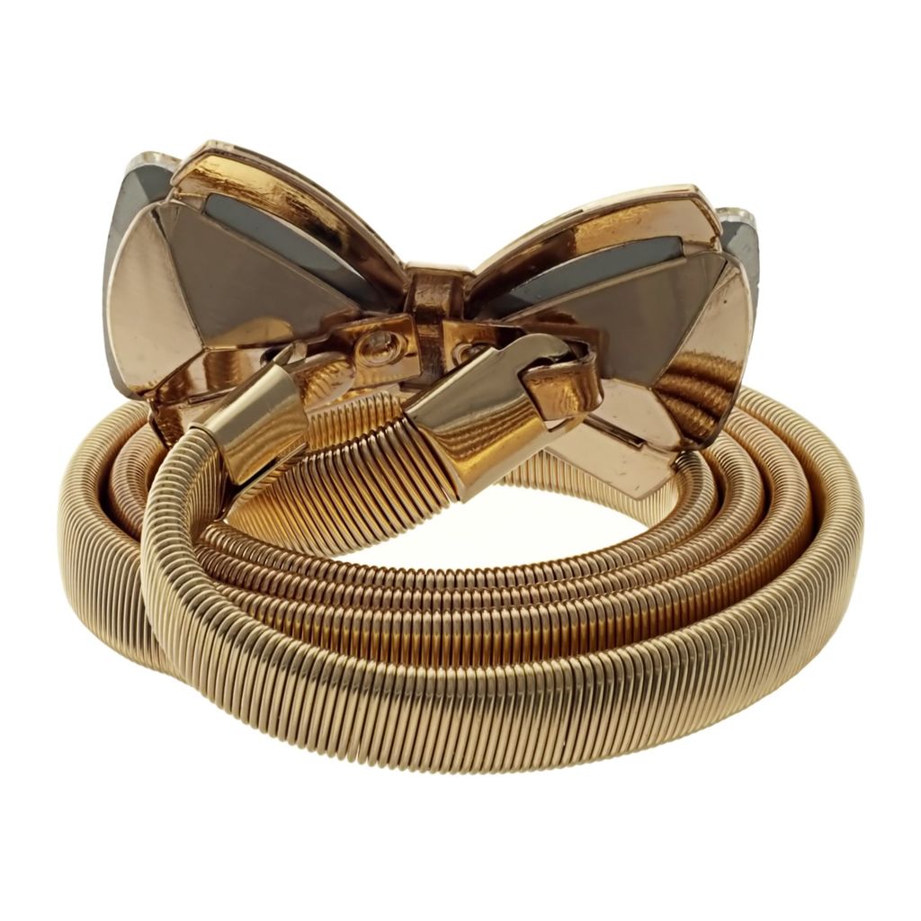 Lucky Jewellery Designer Gold Plated Kamarband White Rhinestone Waist Belt Udyanam Kamar Patta For Girls And Women