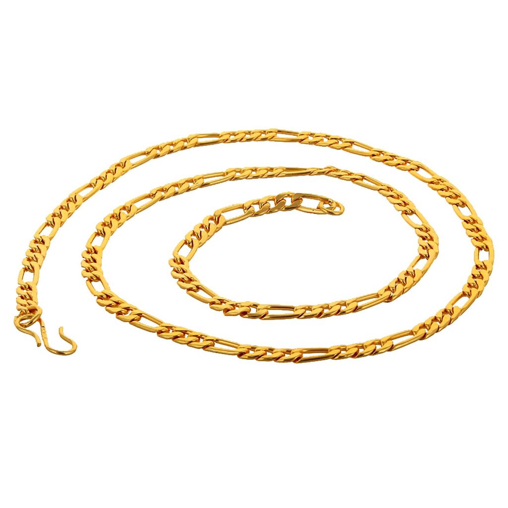 Lucky Jewellery Designer Gold Plated Link Chain Necklace for Men & Women (85-A3C-618-G22)