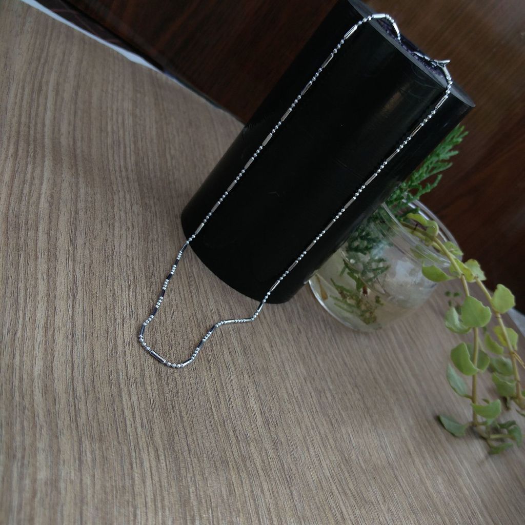 Lucky Jewellery Designer Rhodium Polish German Silver Chain Necklace for Men & Women (35-A3C-2644-R16)