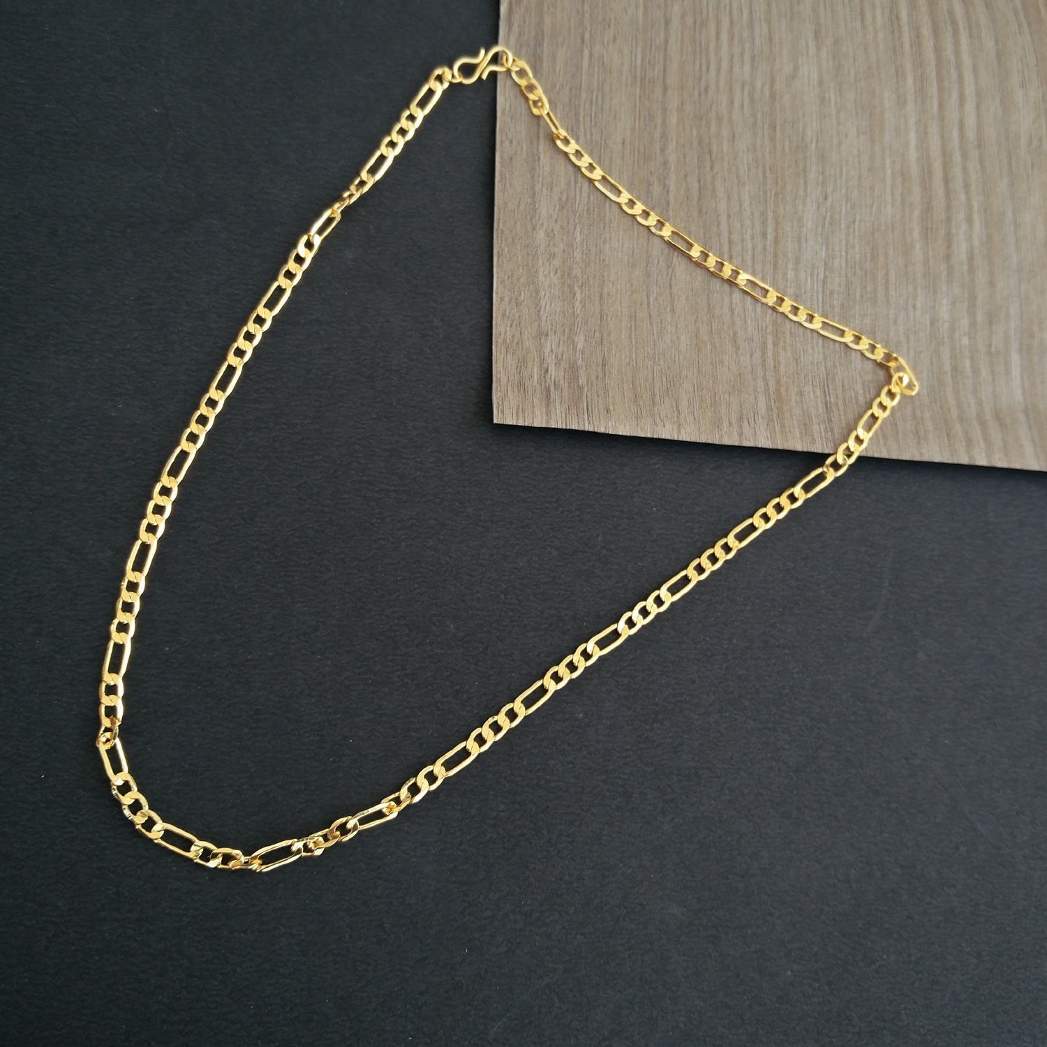 Lucky Jewellery Designer Gold Plated Link Chain Necklace For Men & Women (80-A3C-2709-G22)