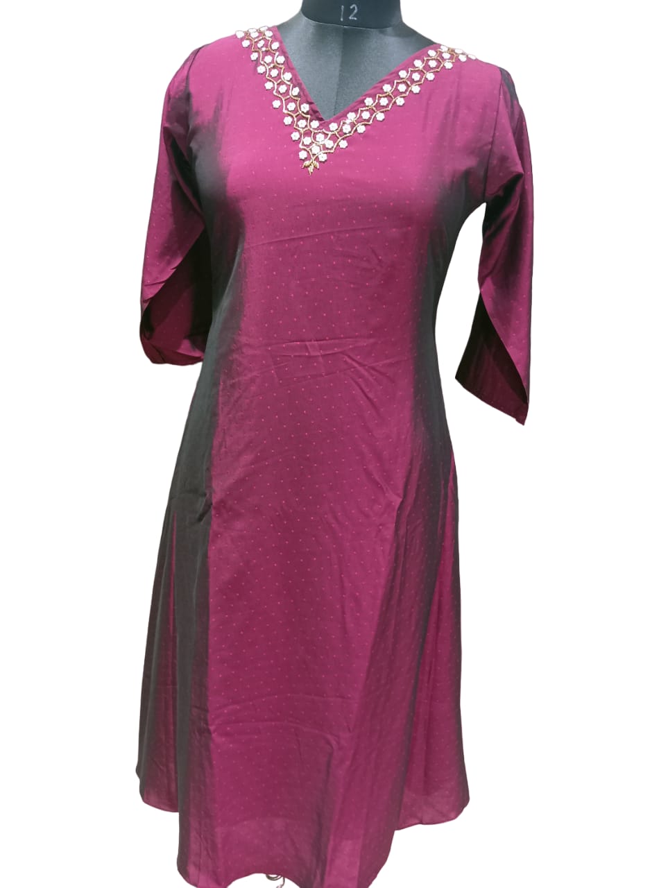 Miyaz Silk Kurti | Purple