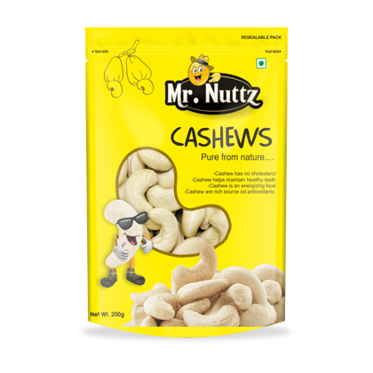Mr. Nuttz Premium Cashew(Kaju) Nuts 200g