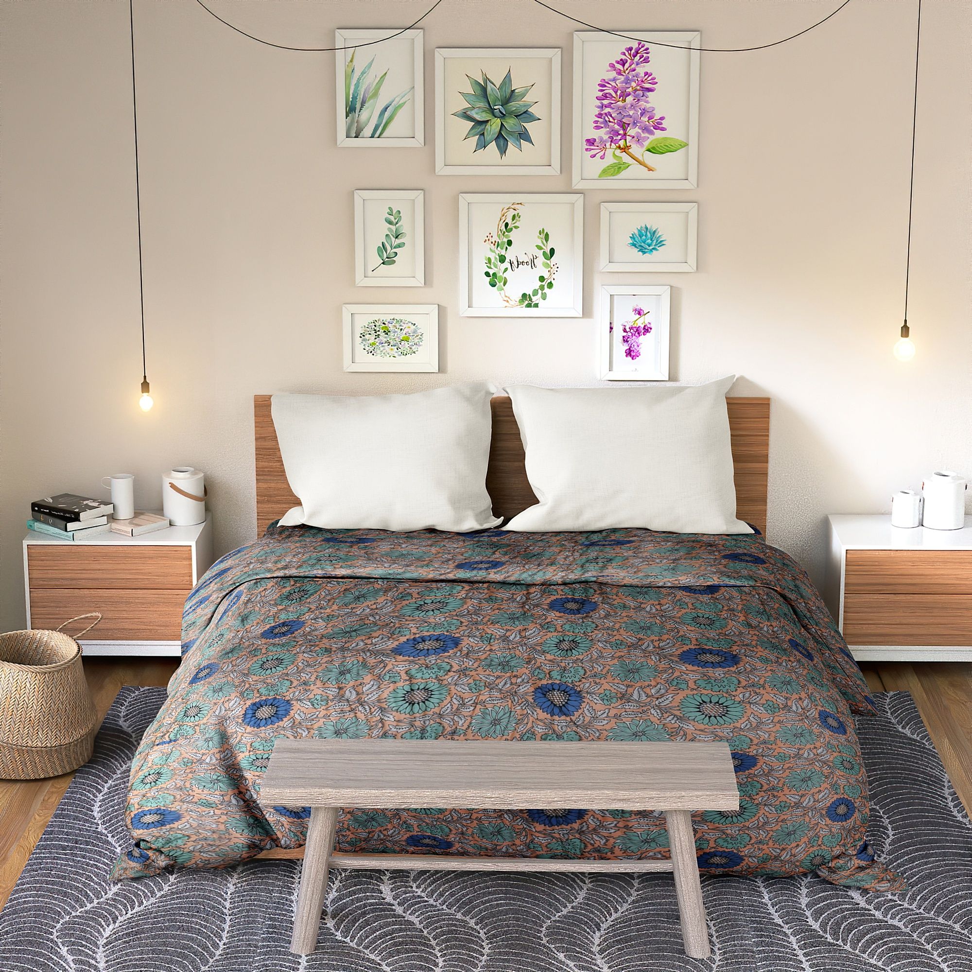 Beliyan Producer Company Limited and Handicraft Jaipuri Quilt Handmade Bed Cover Cotton Kantha Blanket