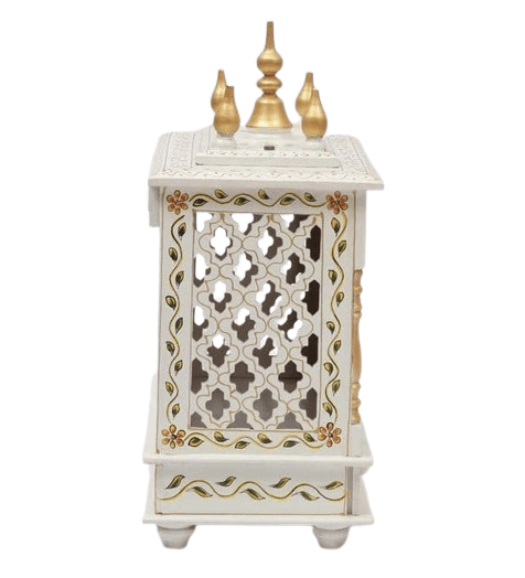 Shree Krishna Art Home Temple, Wooden Temple, Pooja Mandir for Home