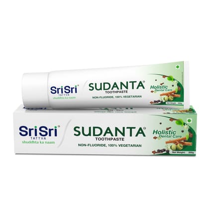 Sri Sri Tattva Sudanta Toothpaste -  Non - Fluoride - 100% Vegetarian, 200g