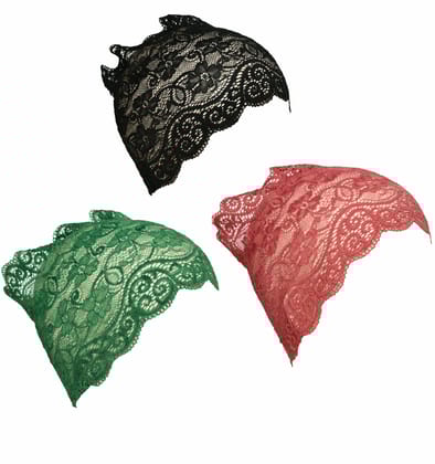 Girls and Womens Hijab Cap Hijab Headband, Under Hijab Scarf Black Green and Light Maroon Naqab Head Scarf (3 pcs) Girls and Womens Hijab Cap Hijab Headband, Under Hijab Scarf Black Green and Light Maroon Naqab Head Scarf (3 pcs)