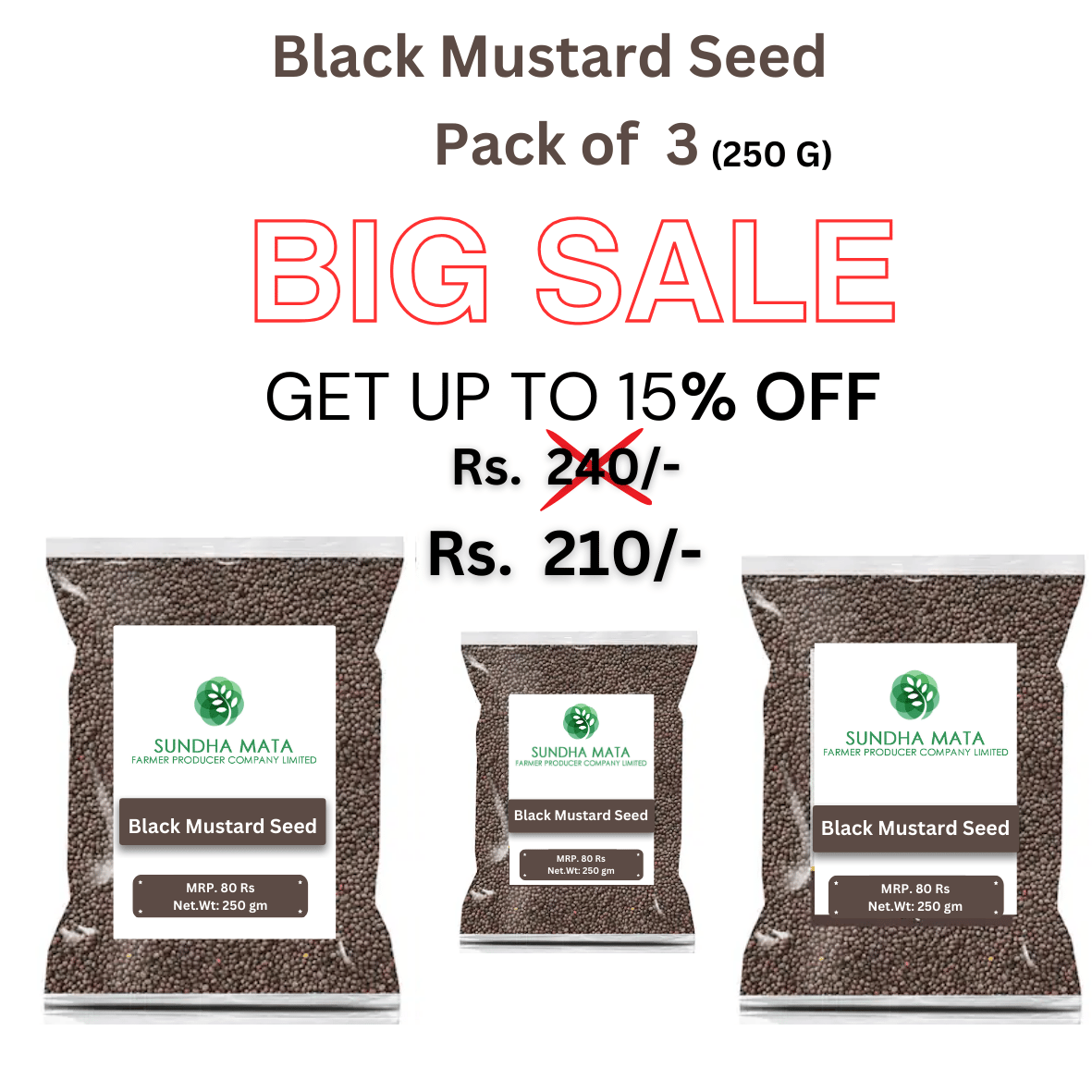 Black Mustard Seeds | Combo Pack