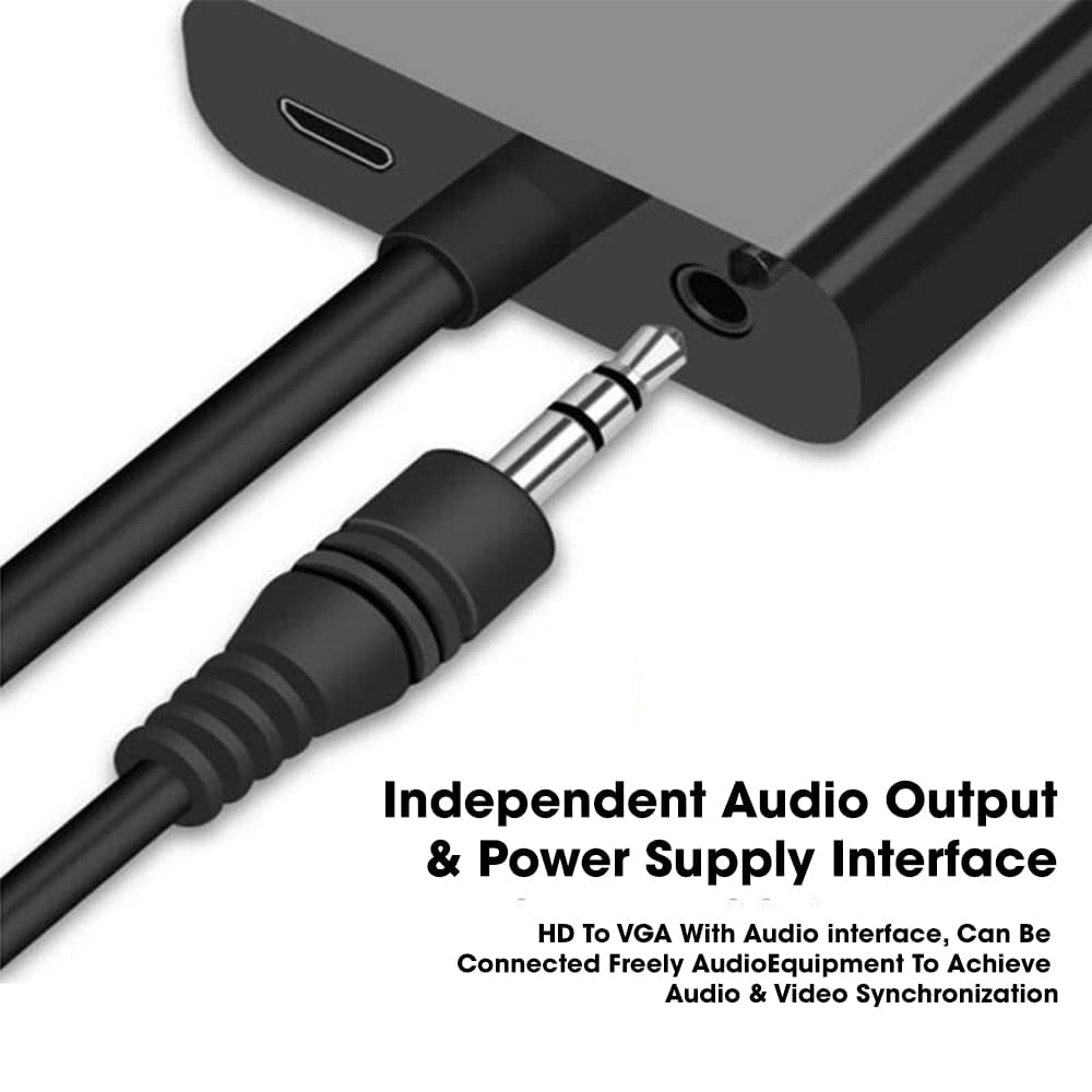 Connect Seamlessly: Full HD HDMI to VGA Adapter - 1080p @ 60Hz, Durable & Gold-Plated