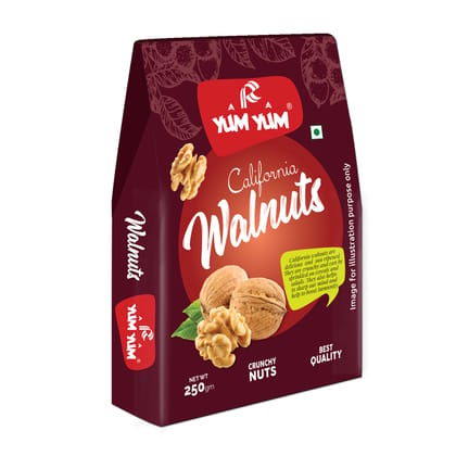 Yum Yum Premium California Walnut Kernels (Akhrot Giri) 250g