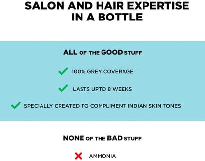 BBlunt Salon Secret High Shine Creme Hair Colour Chocolate Dark Brown 3, No Ammonia (100gm+8ml)