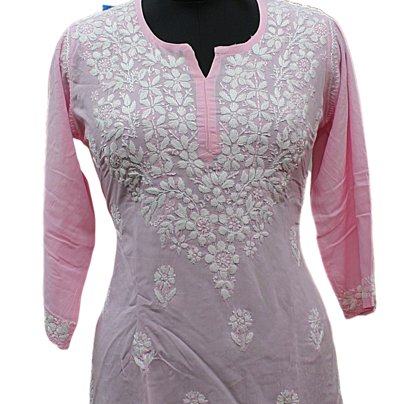 Short Chikankari Kurti