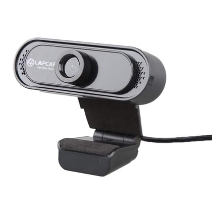Lapcare 720p HD Webcam with Microphone & 1.2m Cable (Plug & Play) (1yr Warranty from Brand )