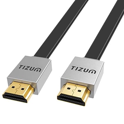 Tizum “Fusion” Gold Plated 4K HDMI to HDMI Cable | HDMI 2.0 | High Speed Data Upto 18Gbps | 3D Compatible | HD Audio & Video 1080p - For Laptop, Projector, TV, Gaming Console, Camera (3 M/10 Ft)